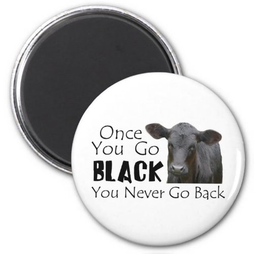 Go Black Angus Magnet