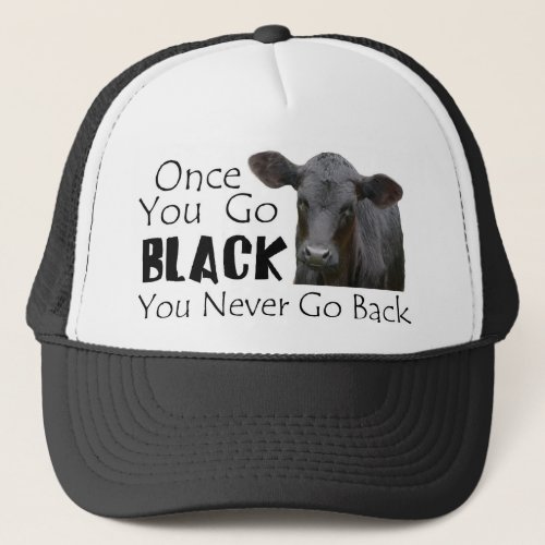 Go Black Angus Trucker Hat