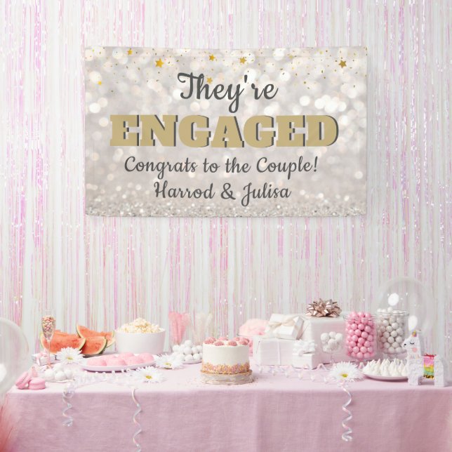 Go Bling! Engagement announcement party banner (Party)