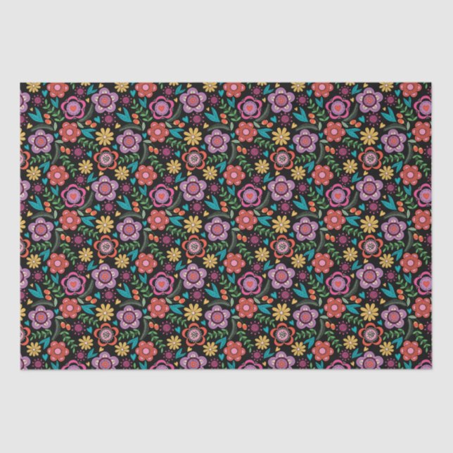 Go Bold, Bohemian, Avant-Garde Tissue Paper (Front)