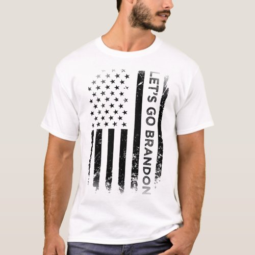 Go Brandon Vintage Us Flag Trump Republican 2024  T_Shirt