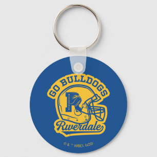 Go Bulldogs Football Helmet Icon Keychain