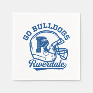 Go Bulldogs Football Helmet Icon Napkins