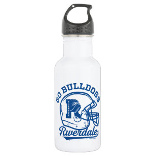 Go Bulldogs Football Helmet Icon Stainless Steel Water Bottle
