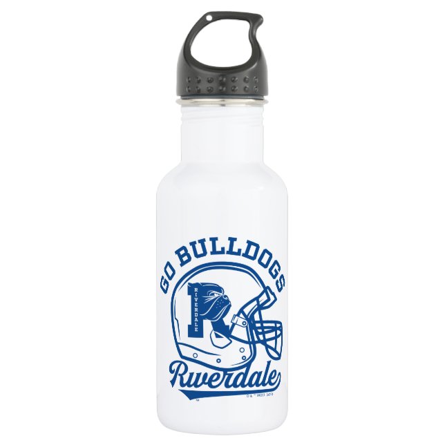 Go Bulldogs Football Helmet Icon Stainless Steel Water Bottle (Front)