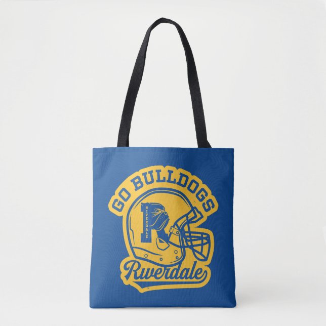 Go Bulldogs Football Helmet Icon Tote Bag (Front)