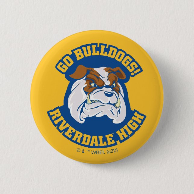 Go Bulldogs - Riverdale High Button (Front)