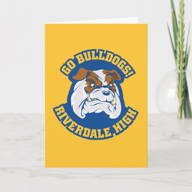 Go Bulldogs - Riverdale High Card (Front)