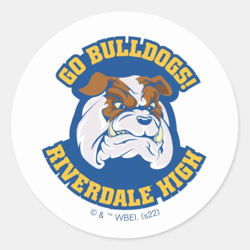 Go Bulldogs _ Riverdale High Classic Round Sticker