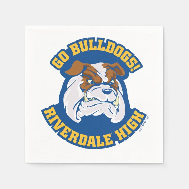 Go Bulldogs - Riverdale High Napkins (Front)