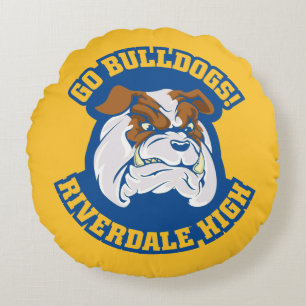 Go Bulldogs - Riverdale High Round Pillow