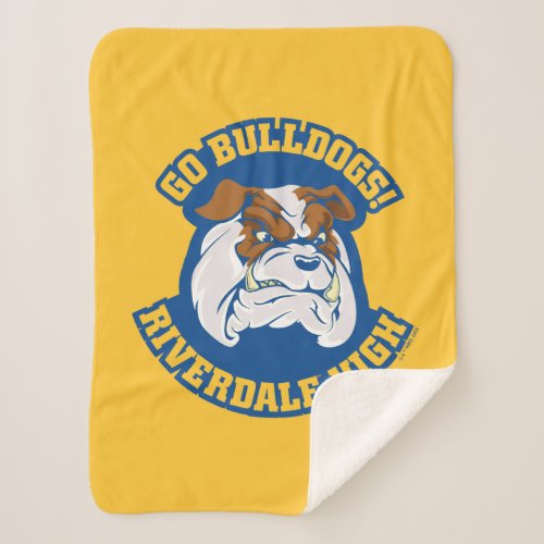 Go Bulldogs _ Riverdale High Sherpa Blanket