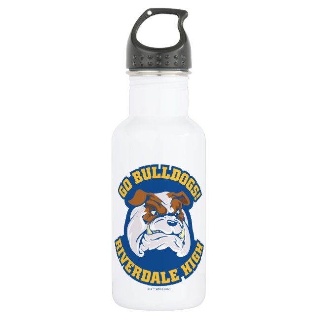 Go Bulldogs - Riverdale High Stainless Steel Water Bottle (Front)