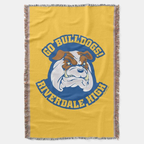Go Bulldogs _ Riverdale High Throw Blanket