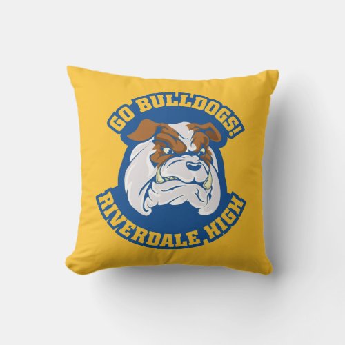 Go Bulldogs _ Riverdale High Throw Pillow