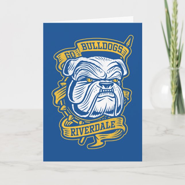 Go Bulldogs - Riverdale Mascot Banner Card (Front)