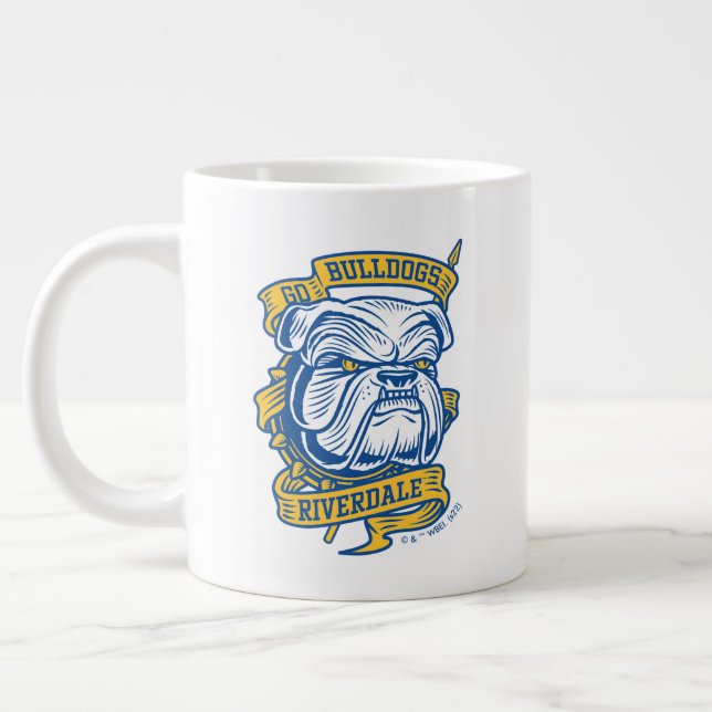 Go Bulldogs - Riverdale Mascot Banner Giant Coffee Mug (Left)