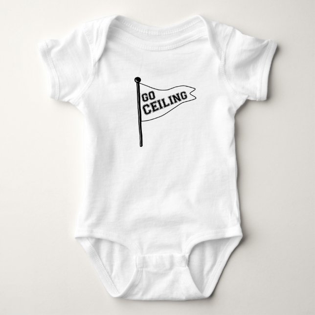 Go Ceiling! Ceiling Fan Costume Pennant T-shirt (Front)