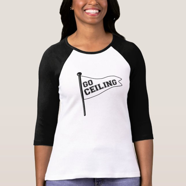 Go Ceiling! Ceiling Fan Costume Pennant T-shirt (Front)