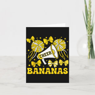 Go Cheer Bananas School Srts Fan Team Srit Name  Card