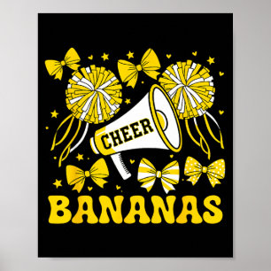 Go Cheer Bananas School Srts Fan Team Srit Name Poster