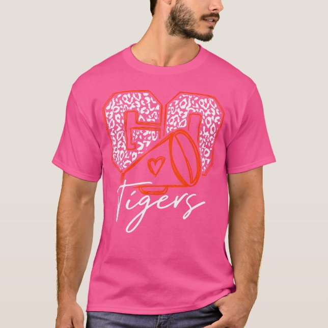 Go Cheer Tigers Football T-Shirt (Front)