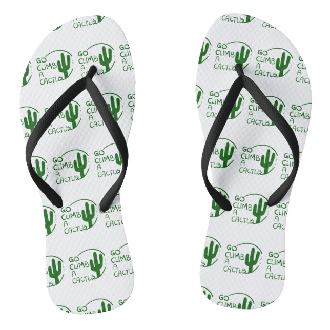 Go Climb a Cactus Flip Flops (Footbed)