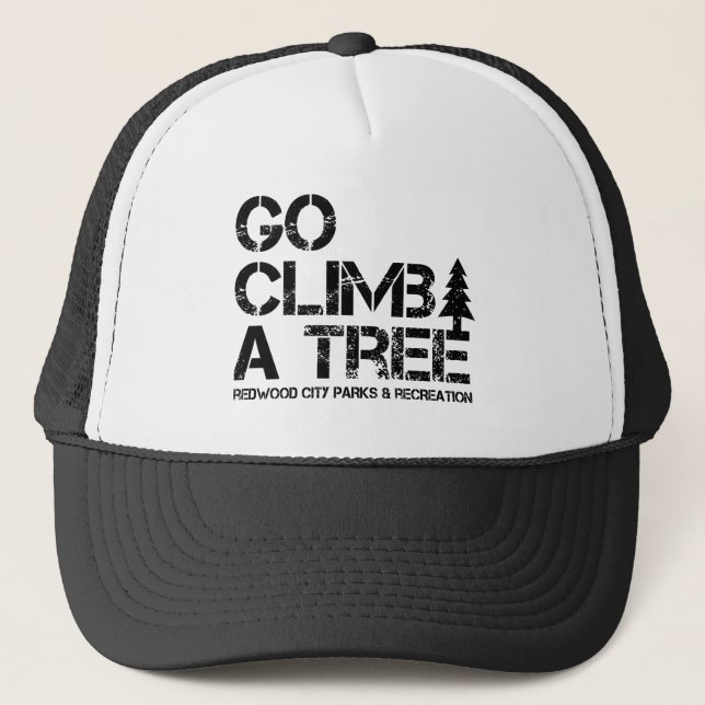 Go Climb A Tree Trucker Hat (Front)