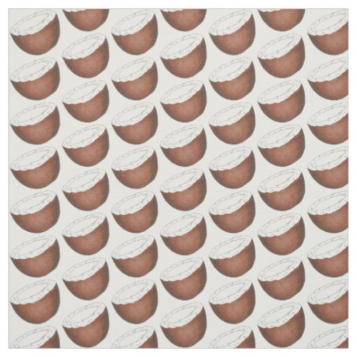 Go Coconuts! Tropical Island Beach Coconut Fruit Fabric