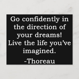 Go Confidently and Live Postcard