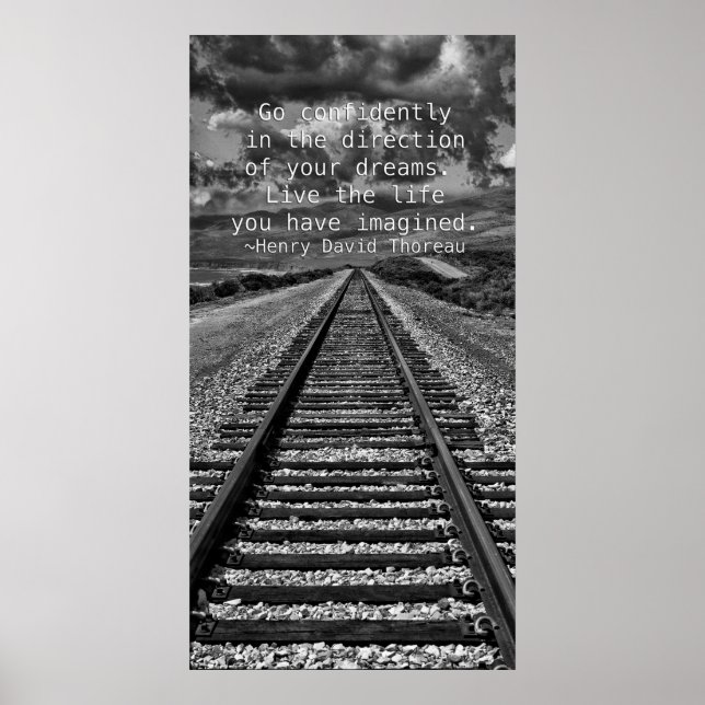 Go confidently in the direction of your dreams - poster (Front)