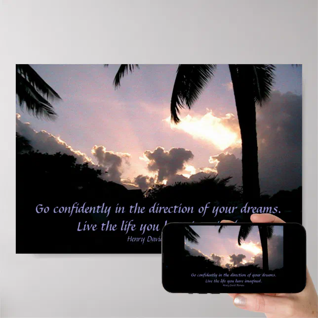 List 26+ Images go confidently in the direction of your dreams poster Completed List 26+ Images go confidently in the direction of your dreams poster Completed