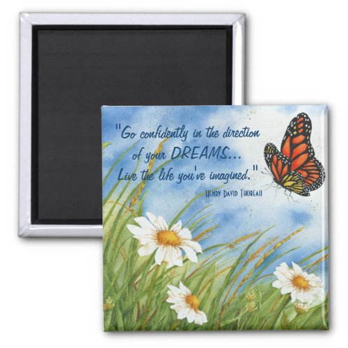 Go Confidently _ Monarch Butterfly Magnet
