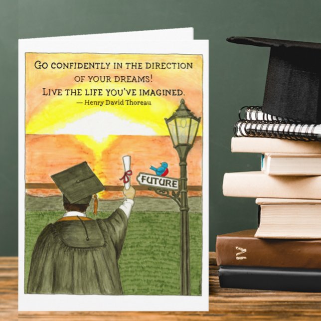 Go Confidently Sunrise Graduation Card (Creator Uploaded)