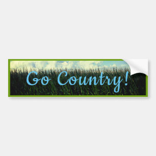 Go Country - Country Corn Field Ver.2 Bumper Sticker