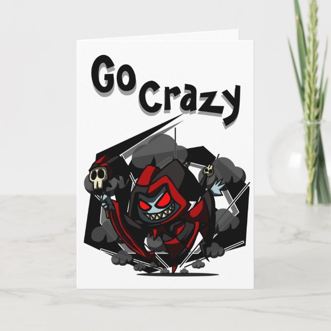 Go Crazy Birthday Card (Front)