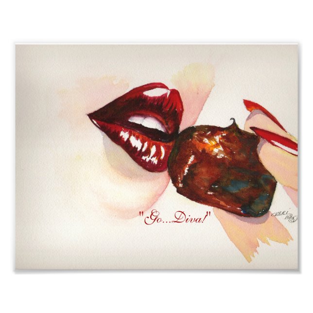 "Go...diva!"  Art Print (Front)