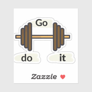 Go Do It Motivational Typography Sticker