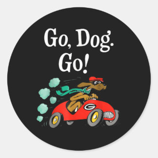 Go Dog Go Costume  Classic Round Sticker