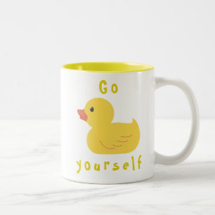 Go Duck Yourself Two-Tone Coffee Mug