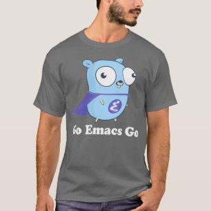 Go Emacs Go Black T-Shirt