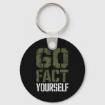 Go Fact Yourself Funny Military Stencil Tactical S Keychain