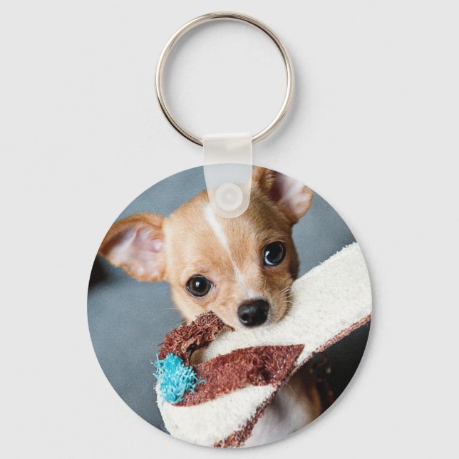 Go Fetch Chihuahua Keychain (Front)
