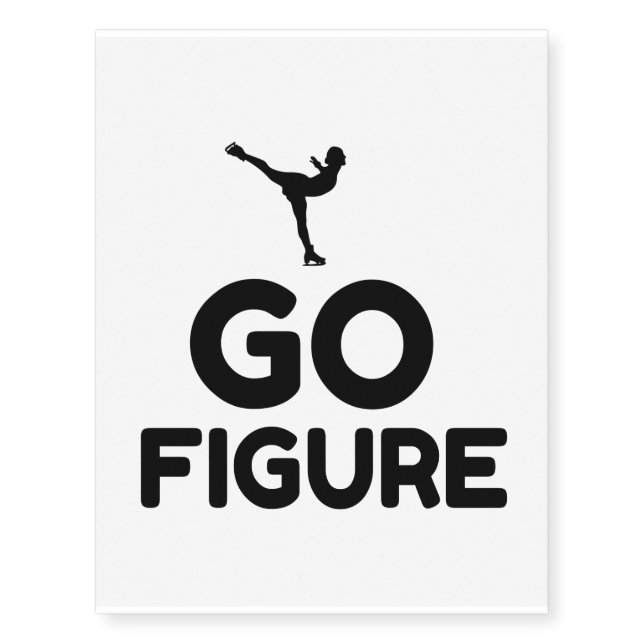 GO FIGURE SKATING TEMPORARY TATTOOS (Front)
