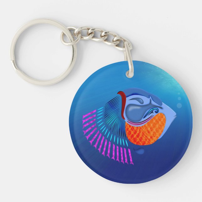 Go Fish Keychain (Front)