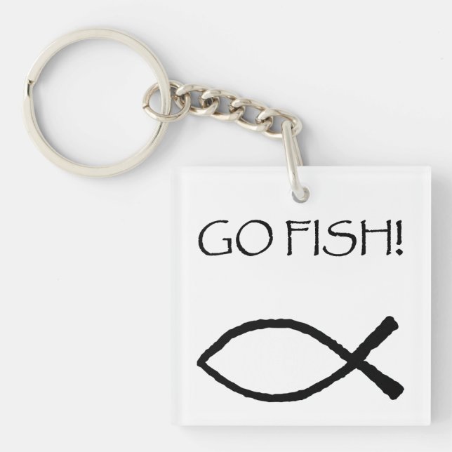 Go Fish Keychain (Front)