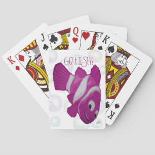 gO fIsH! (pink) Poker Cards