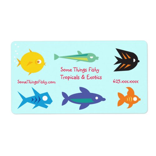 Go Fish_Some Things Fishy Label