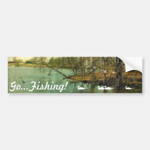 Go Fishing Bumper Sticker