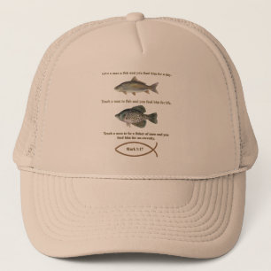 Go Fishing Christian Style Trucker Hat